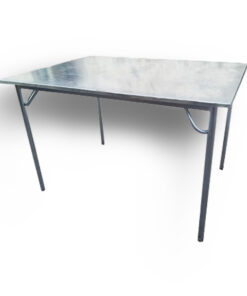 Meson de trabajo 120x75x75 - cubierta galvanizada - estructura gris mercurio