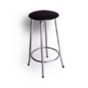 Piso 65cm - tevinil negro - estructura gris mercurio