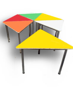 Pupitre triangular kinder - formalita colores – estructura gris mercurio