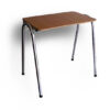 Pupitre unipersonal kinder 60x40x55 - formalita roble - estructura gris mercurio