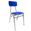 Silla casino - formalita azul - estructura gris mercurio