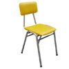 Silla de profesor - tevinil amarillo - estructura gris mercurio