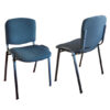 Silla iso - lanilla negra - estructura negra