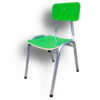 Silla kinder - formalita verde - estructura gris mercurio