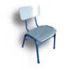 Silla normada N2 - formalita blanca - estructura azul